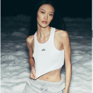 Alo Yoga ribbed racerback tank top